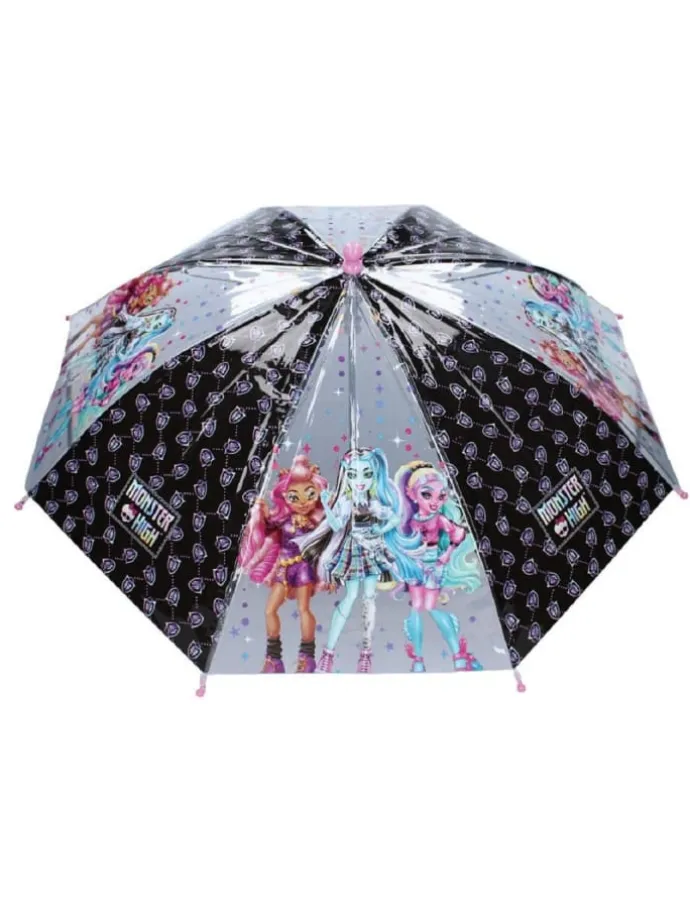Monster High Regenschirm 60 Ø cm Regentage Coole Schirm für in Rosa