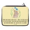 Mäppchen Hase Blume mit Spruch in Gelb Pastell