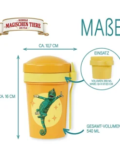 Müslibecher ''Die Schule der Magischen Tiere'' in Orange - 540 ml