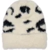Mütze in Creme/ Schwarz