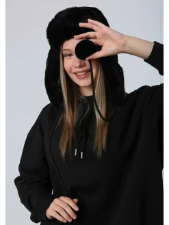 Mütze in Schwarz