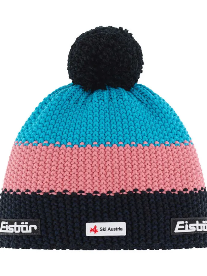 Mütze "Star" in Pink/ Blau/ Schwarz