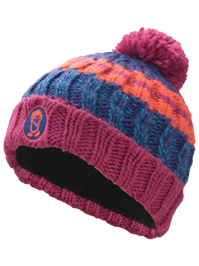 Mütze "Troll" in Pink/ Blau
