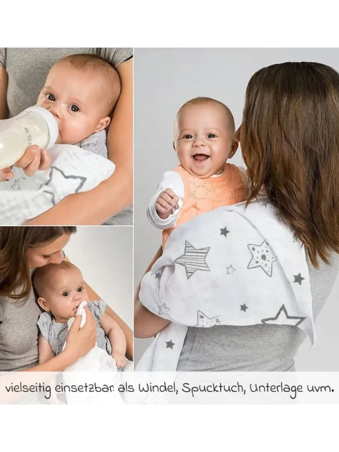 Mullwindel / Mulltuch 4er Pack 70 x 70 cm