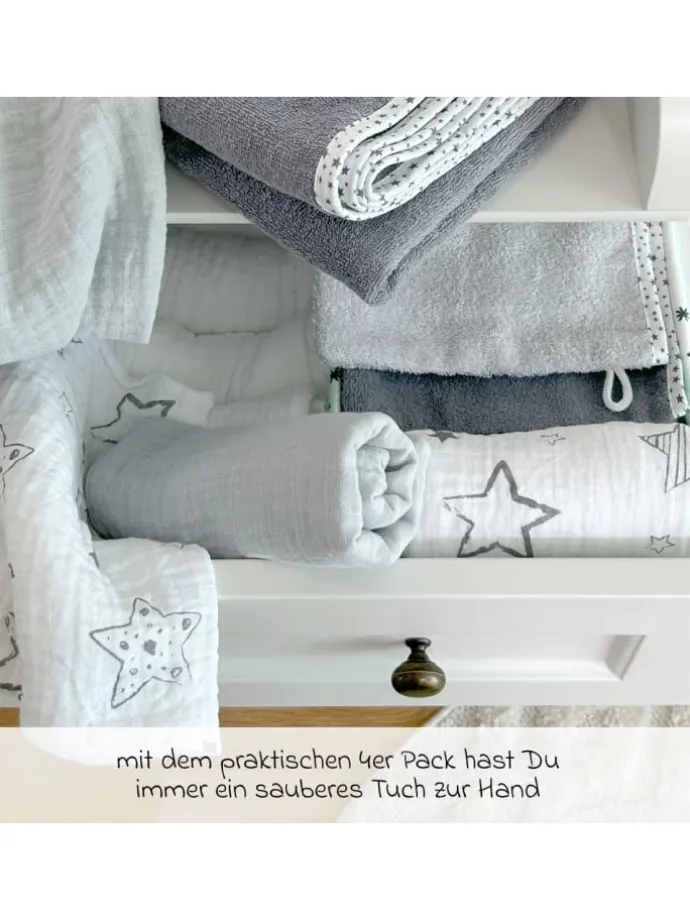 Mullwindel / Mulltuch 4er Pack 70 x 70 cm