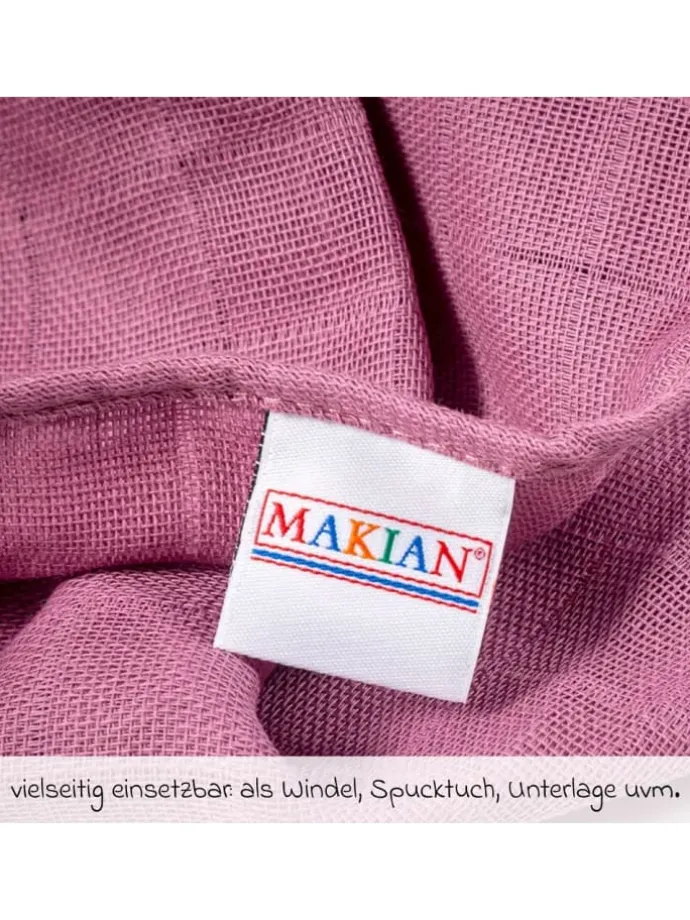 Mullwindel / Mulltuch 8er Pack 80 x 80 cm in rosa,lila