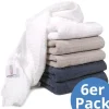 Mullwindel / Mulltuch 6er Pack 80 x 80 cm in beige,grau