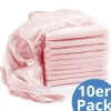 Mullwindel / Mulltuch 10er Pack 80 x 80 cm in rosa