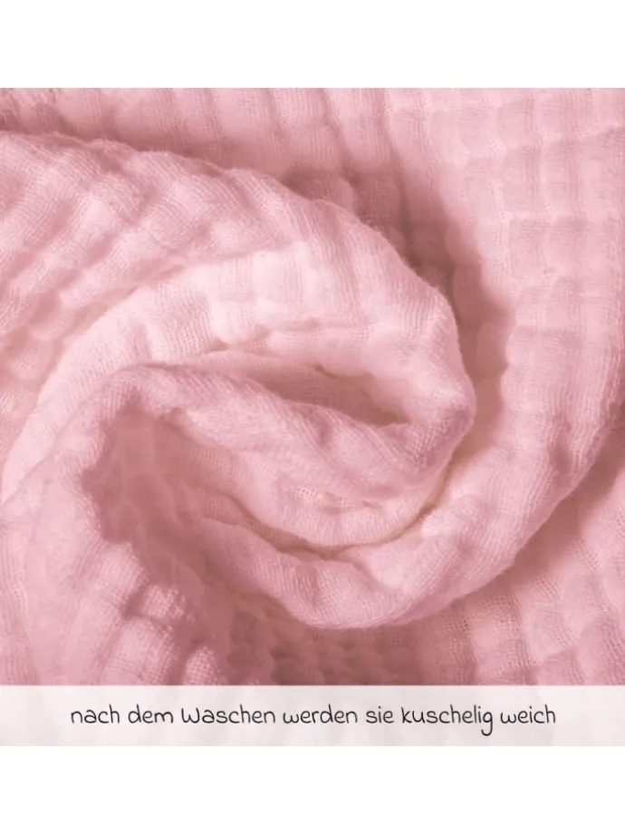 Mullwindel / Mulltuch 10er Pack 80 x 80 cm in rosa