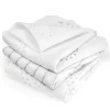 Mullwindel / Mulltuch 3er Pack 80 x 80 cm in weiss,grau