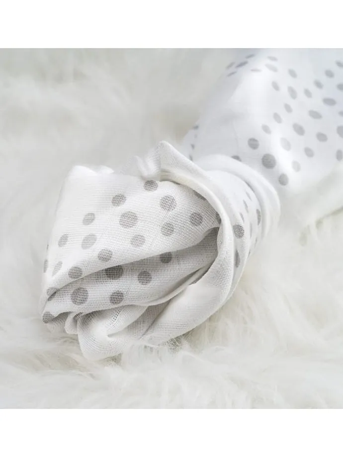 Mullwindel / Mulltuch 3er Pack 80 x 80 cm in weiss,grau