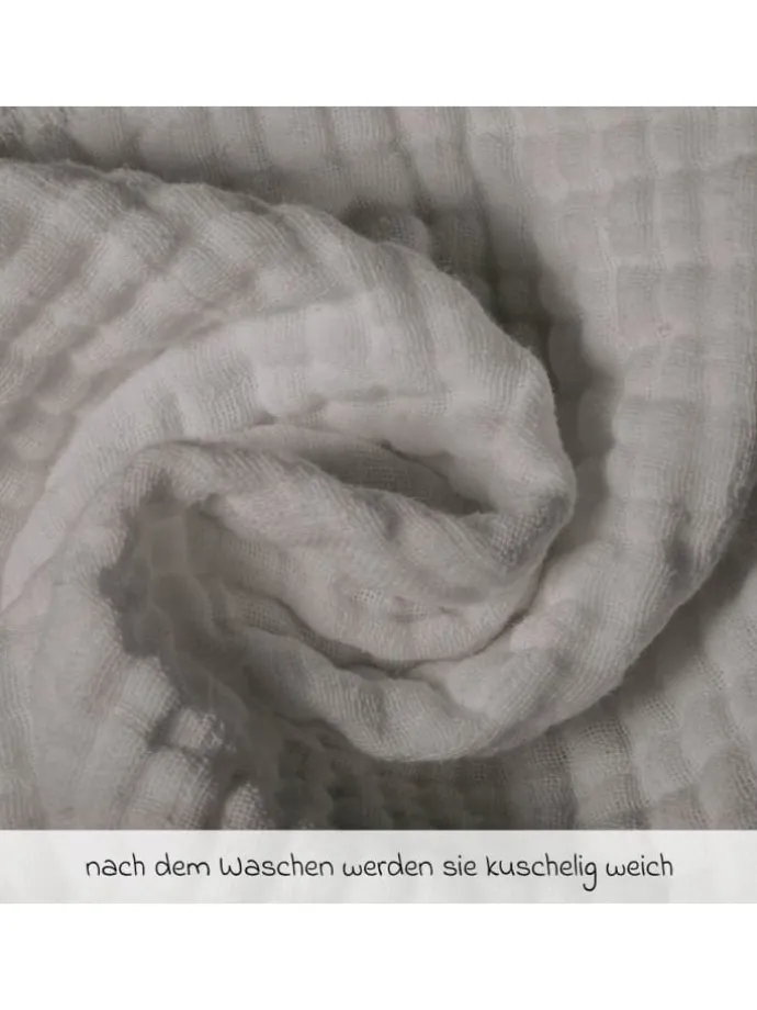 Mullwindel / Mulltuch 10er Pack 80 x 80 cm in grau