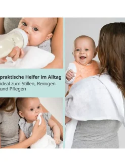 Mullwindeln / Mulltücher / Spucktücher - in weiss