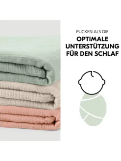 Mullwindeln / Mulltücher / Spucktücher Cuddle in gruen,rosa