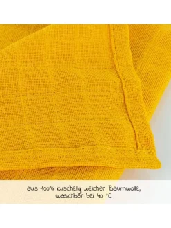 Mullwindeln / Mulltücher / Spucktücher OEKO-TEX® in gruen,gelb