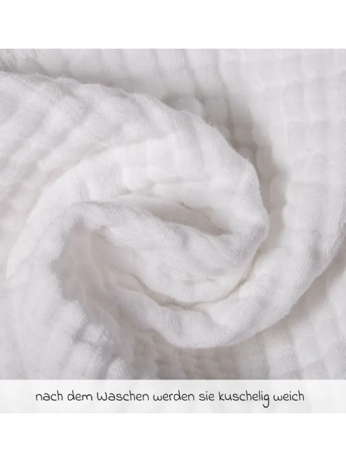 Mullwindeln / Mulltücher / Spucktücher 10er in weiss
