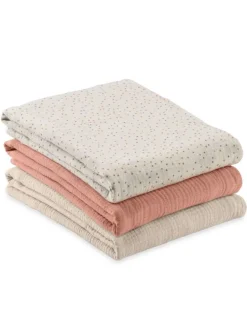 Mullwindeln / Mulltücher / Spucktücher Cuddle in beige,rosa