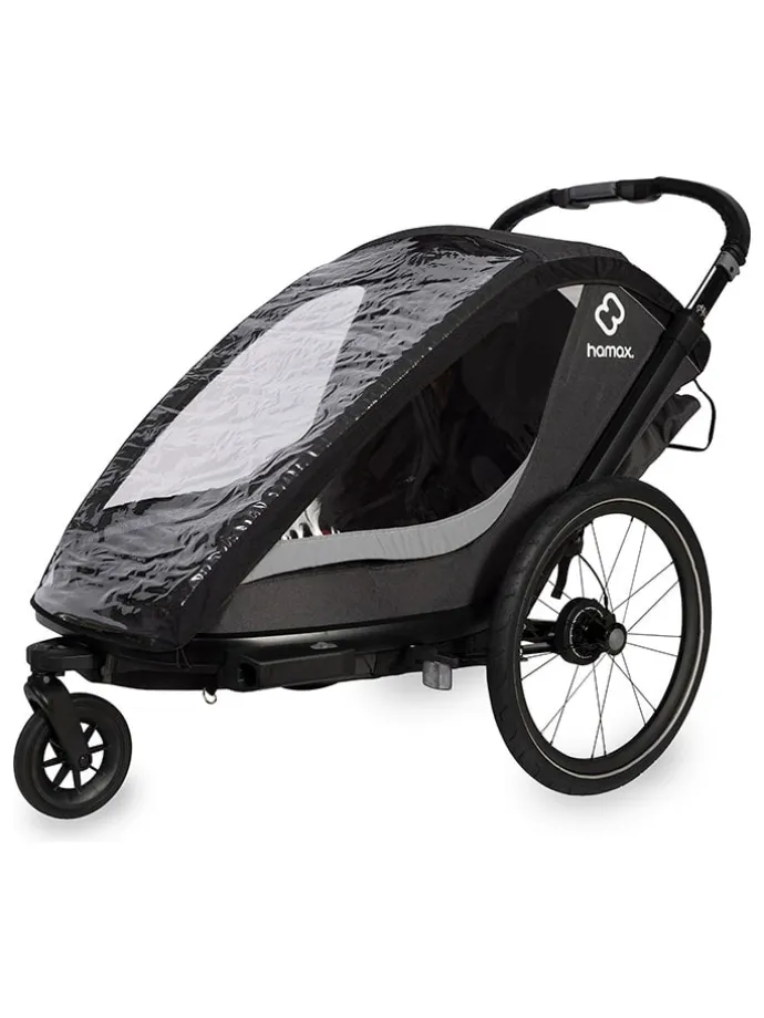 Multifunktionsanhänger "Cocoon Twin" in Grau/ Schwarz
