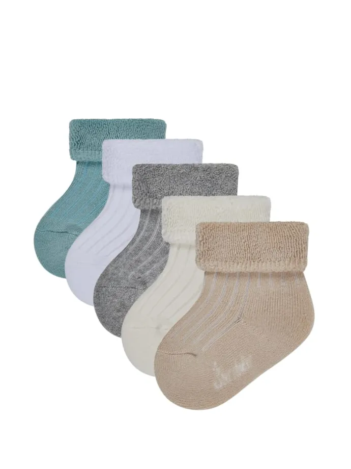 Multipack Baby Socken mit Umschlag und Innenfrottee in sortiert