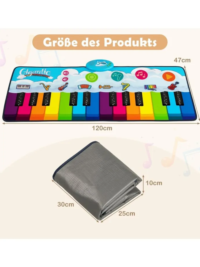 Musikmatte Kinder in Bunt