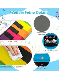 Musikmatte Kinder in Bunt