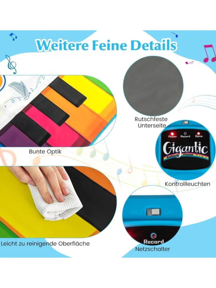 Musikmatte Kinder in Bunt