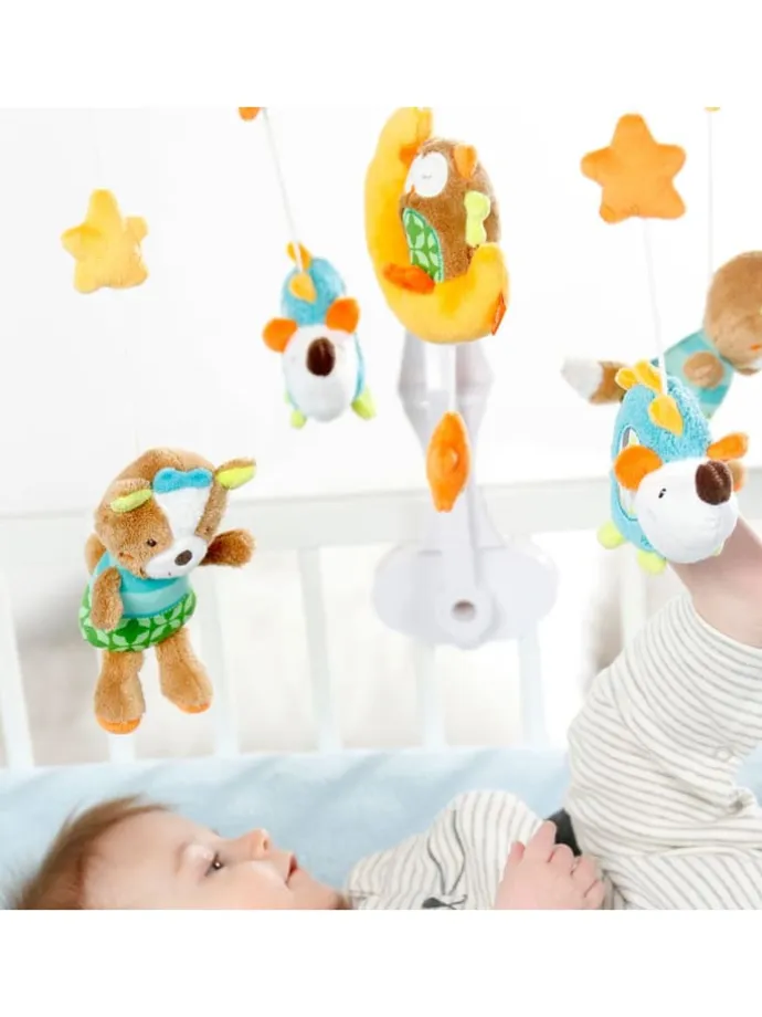Musik-Mobile Sleeping Forest in bunt