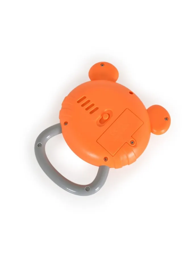 Musikspielzeug Trommelbär in orange