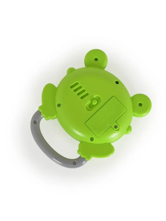Musikspielzeug Trommelfrosch in grün