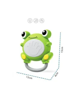 Musikspielzeug Trommelfrosch in grün