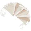 Mussein-Girlande in Weiß/ Beige/ Taupe - (L)200 cm