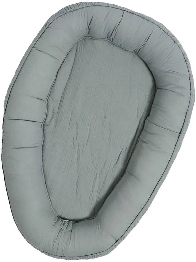 Musselin-Kuschelnest in Grün - (L)80 x (B)40 cm