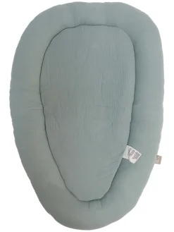 Musselin-Kuschelnest in Grün - (L)80 x (B)40 cm