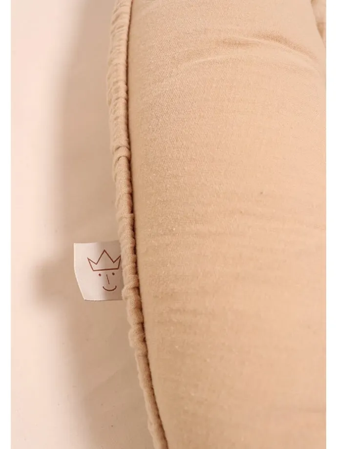 Musselin-Kuschelnest in Hellbraun - (L)80 x (B)40 cm