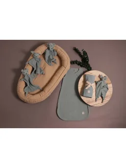 Musselin-Kuschelnest in Hellbraun - (L)80 x (B)40 cm