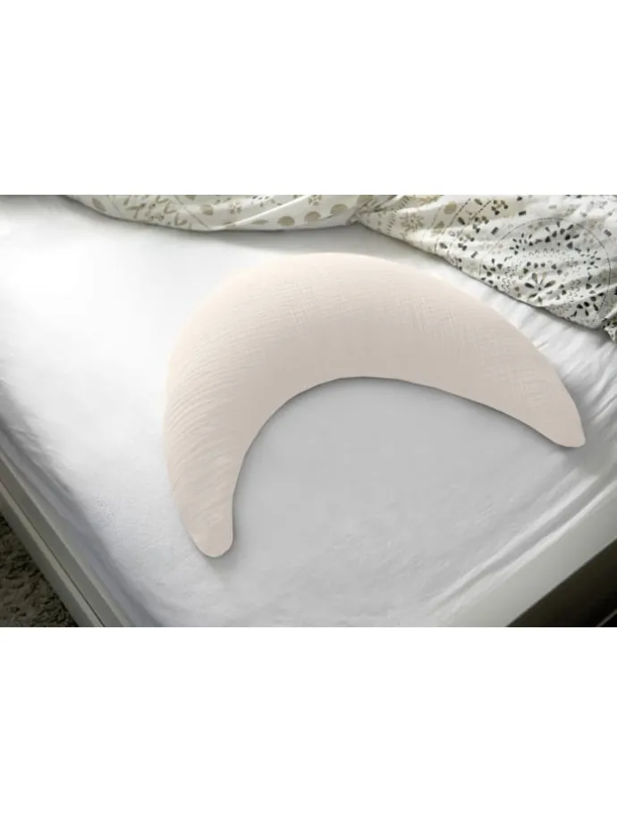 Musselinmond Stillkissen 140 x 27 cm TOP in Sandbeige