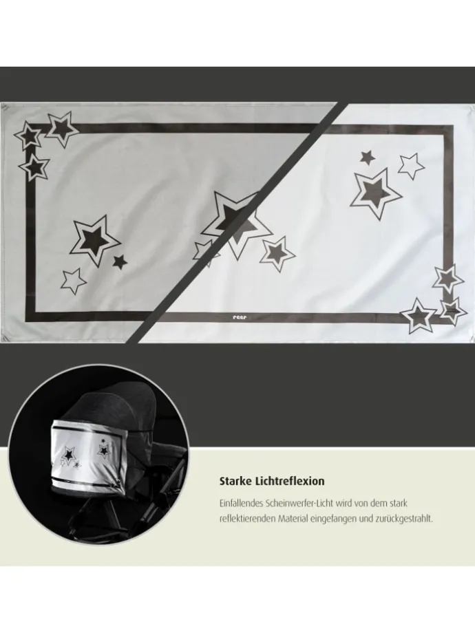 MyBuddyGuard Kinderwagen-Reflektor-Banner in Weiß ab 0 Monate