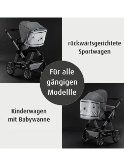 MyBuddyGuard Kinderwagen-Reflektor-Banner in Weiß ab 0 Monate