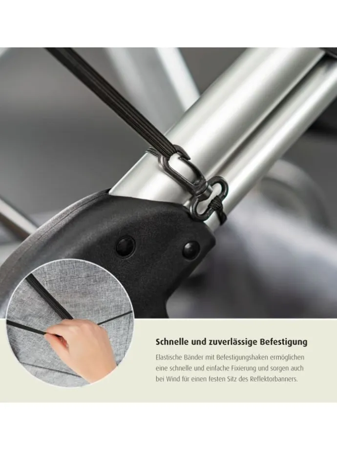 MyBuddyGuard Kinderwagen-Reflektor-Banner in Weiß ab 0 Monate