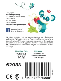 Nachziehwagen mit Plüschfigur 