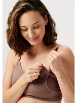 Nahtloser Still-Bh Pumping Mae Sensil Breeze in Deep Taupe