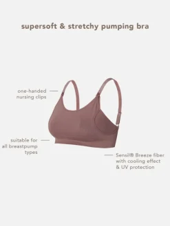 Nahtloser Still-Bh Pumping Mae Sensil Breeze in Deep Taupe