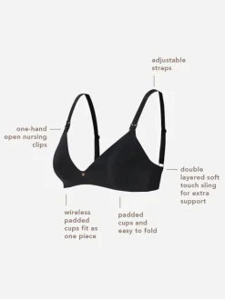 Nahtloser Still-Bh Wireless Micro Nursing Bra in Moonlight