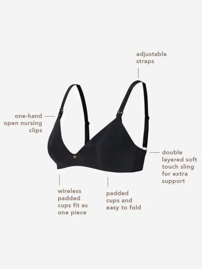 Nahtloser Still-Bh Wireless Micro Nursing Bra in Moonlight