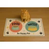 Napfunterlage in Beige/ Orange/ Blau - (L)40 x (B)70 cm