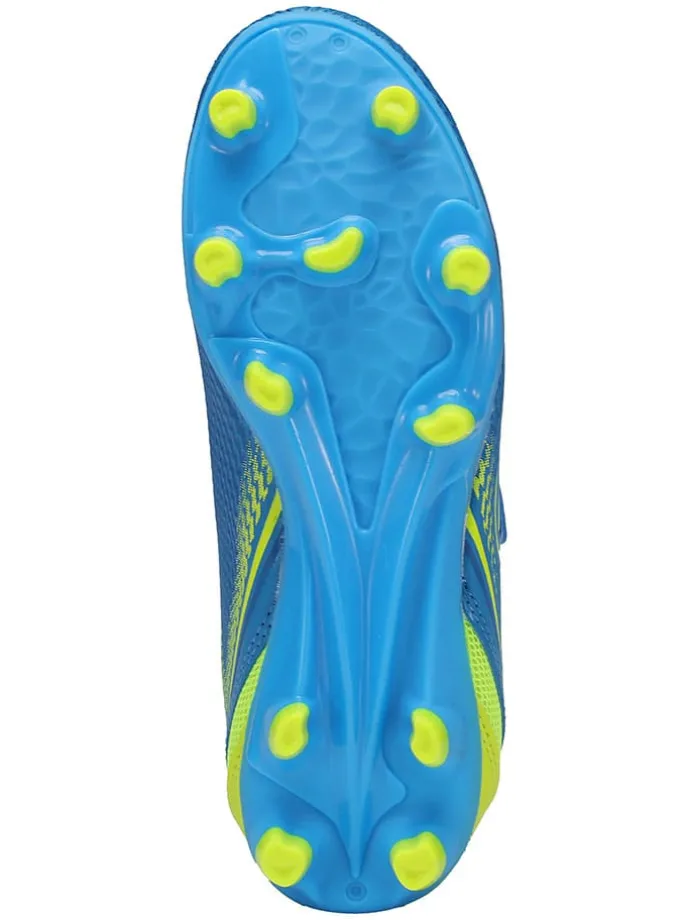 Natur- und Kunstrasen-Fußballschuhe "Course" in Blau/ Gelb