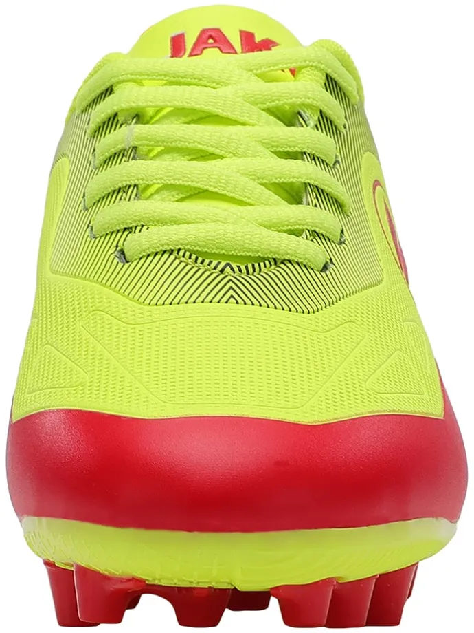 Natur- und Kunstrasen-Fußballschuhe "Twist" in Gelb/ Rot