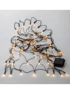 Netz LED-Lichterkette ,Akku, Batterie, warmweiß, outdoor, 80 LEDs, 15