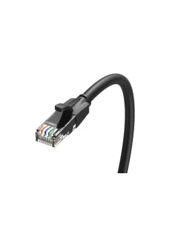 Netzwerkkabel RJ45 LAN-Kabel , UTP, Cat.6a 1.5m Schwarz