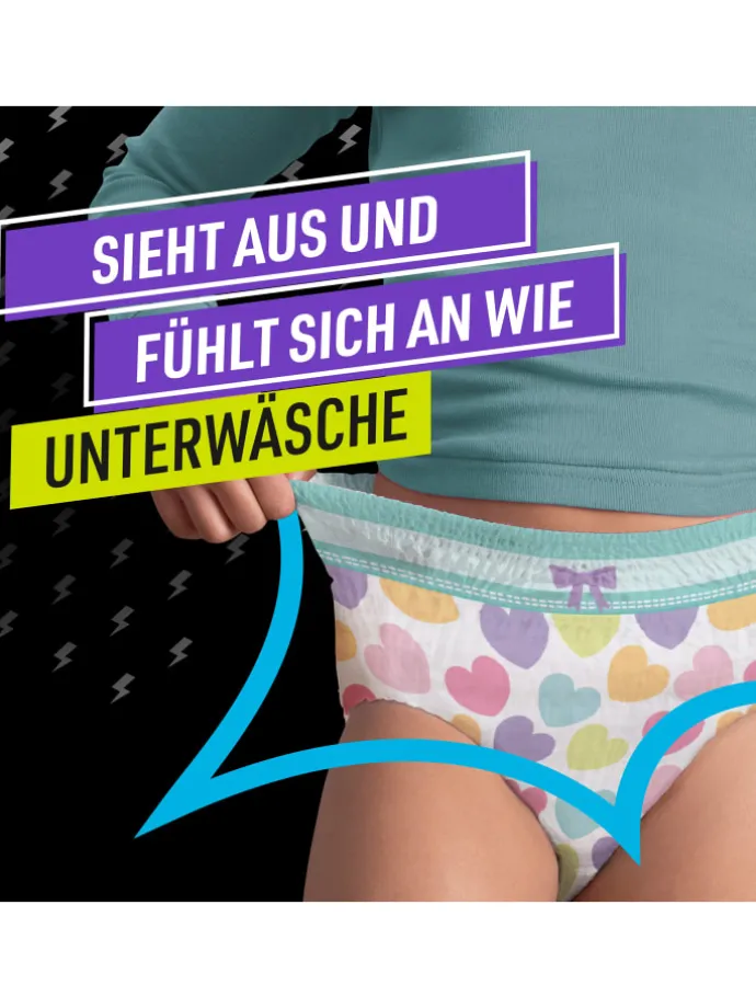 Ninjamas Pyjama Pants Herzen, 54 absorbierende Nachthöschen, 8 Jahre, 27kg-43kg